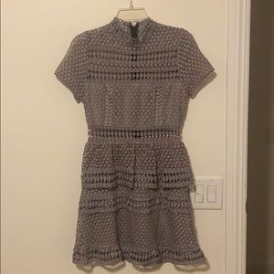 Gray/purple tobi dress crochet